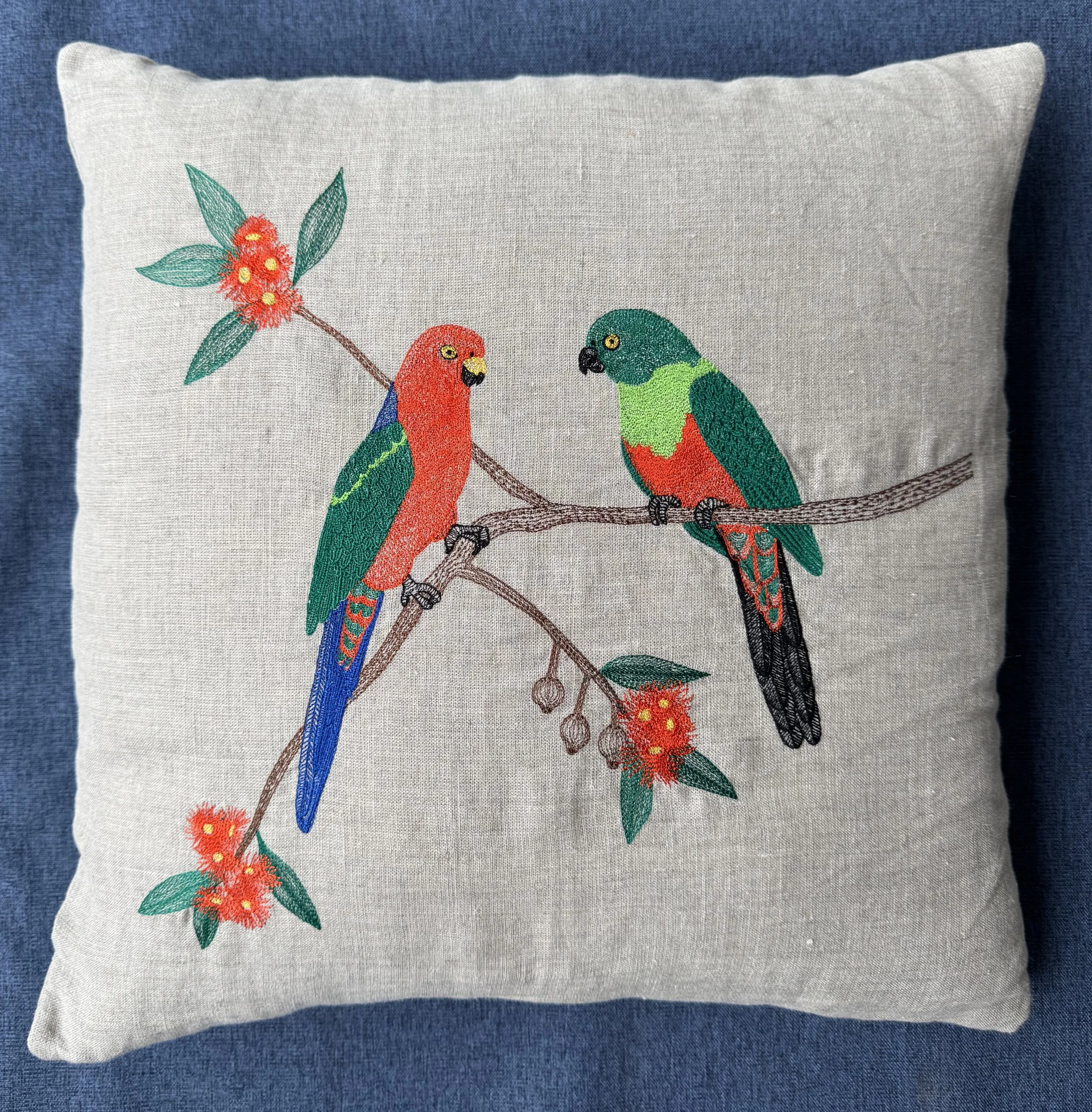 King Parrot Cushion