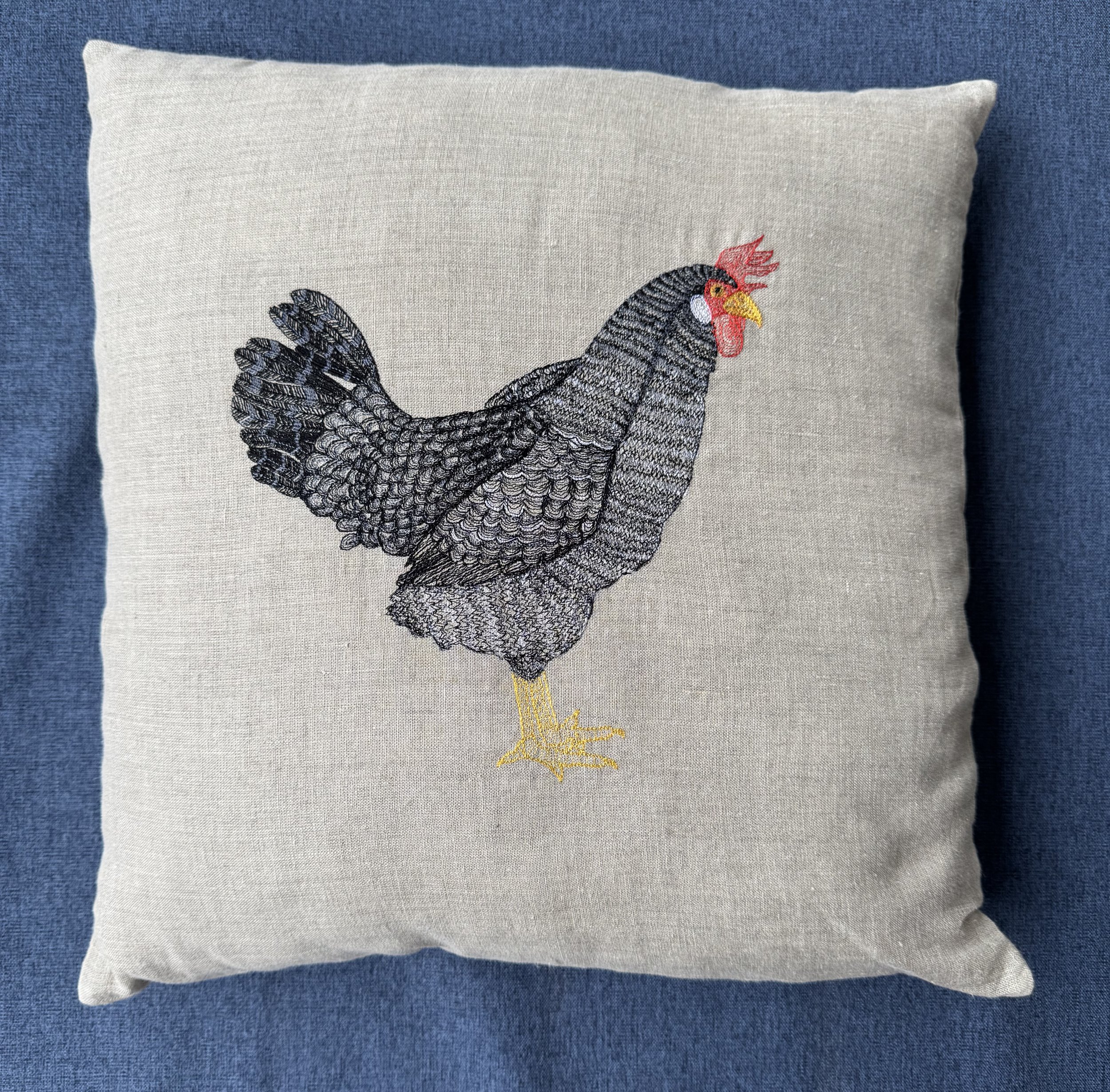 Speckled Hen Cushion