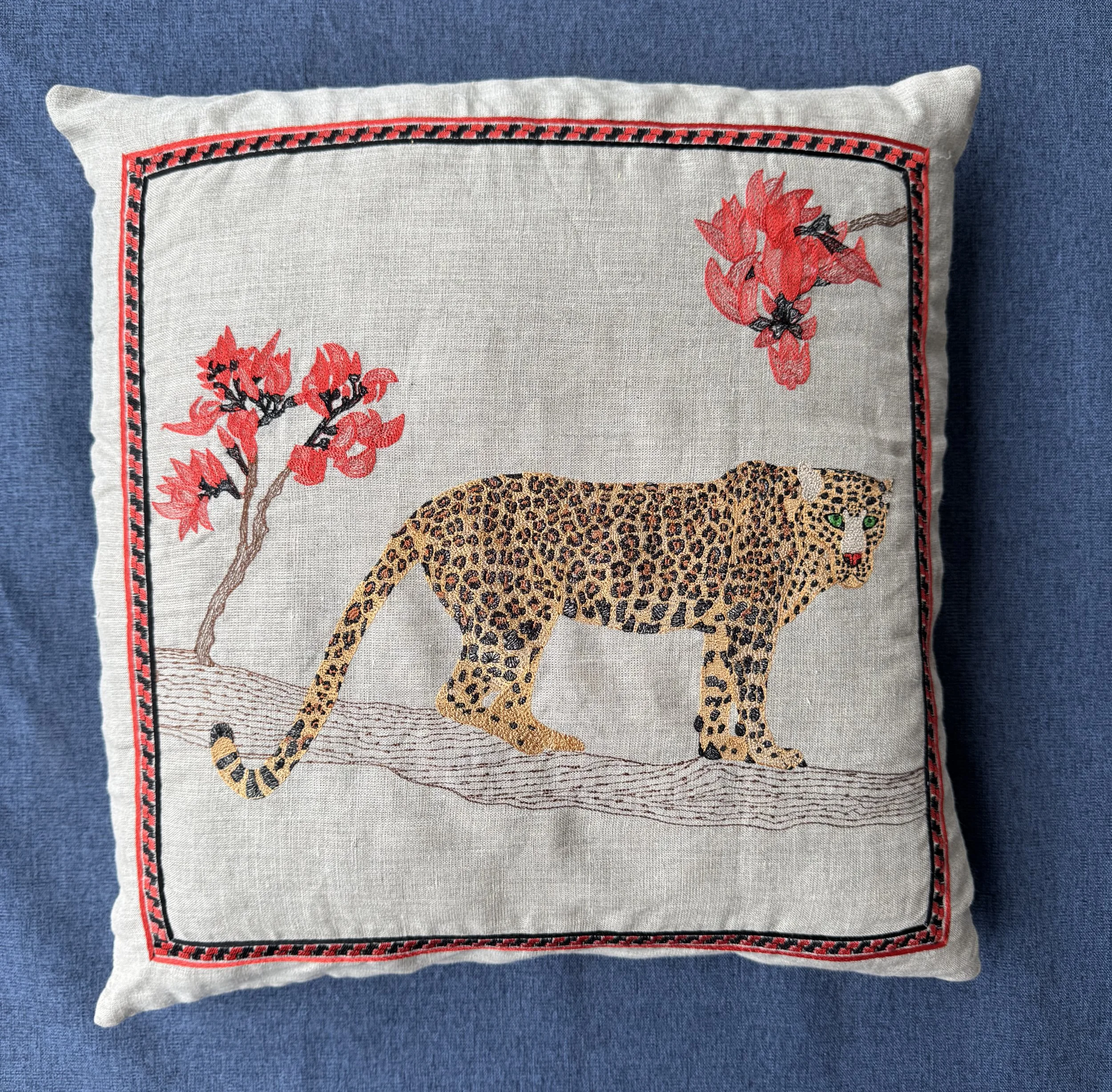 Leopard on a Palash Tree