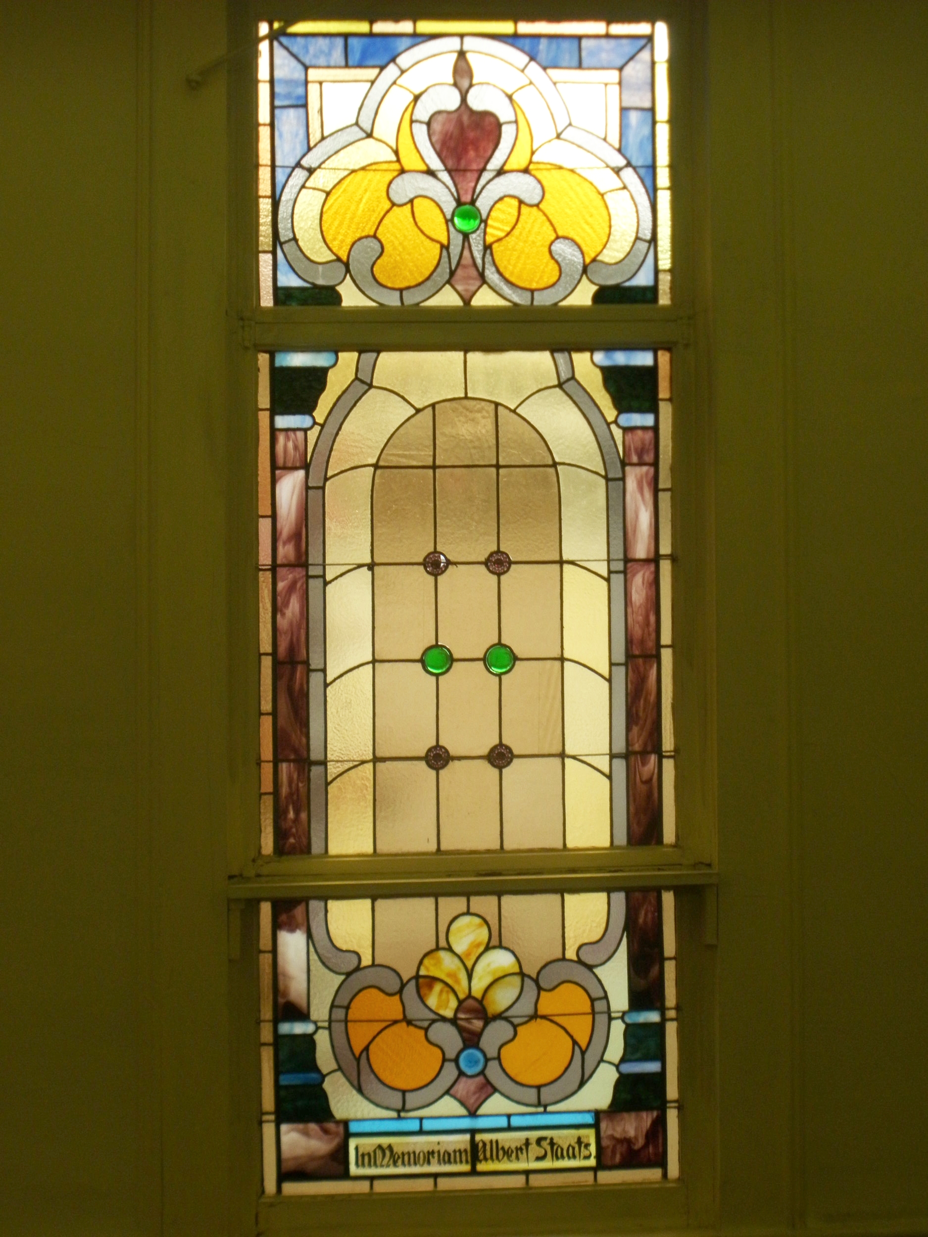 One of the Meeting House Stained Glass Windows