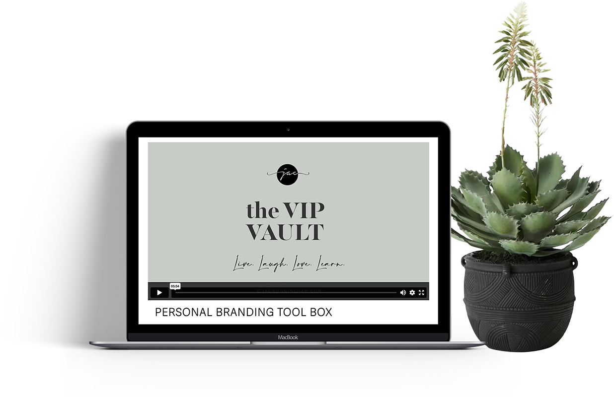 the VIP Vault on laptop