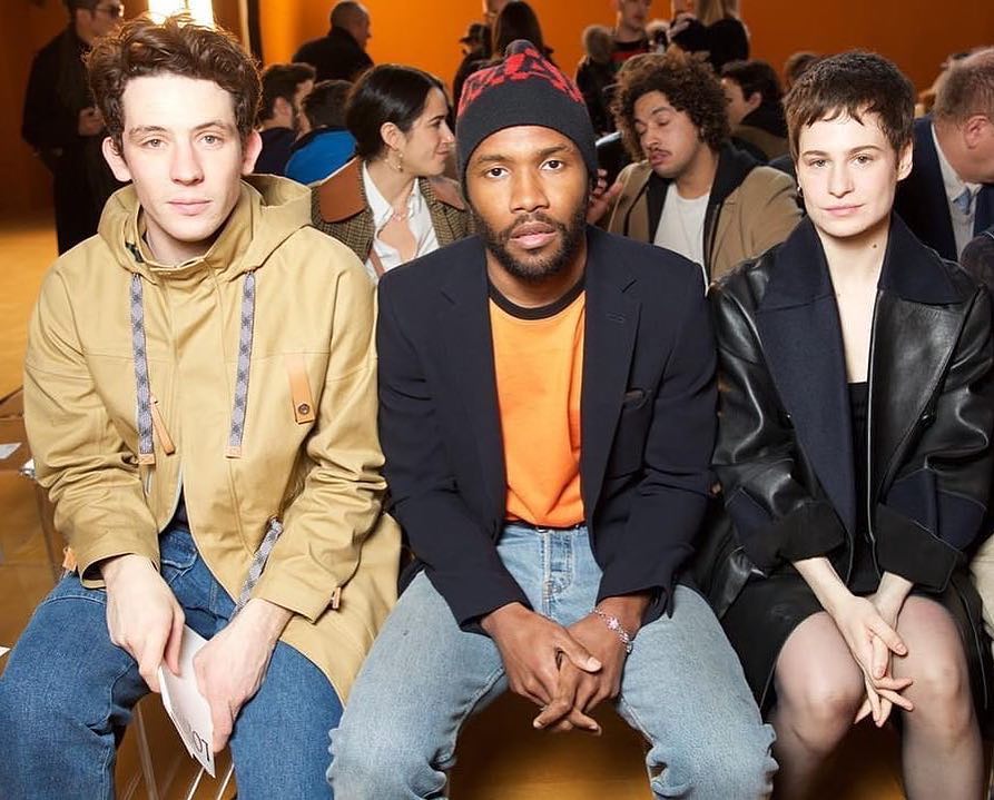 Front row with Josh O'Connor and Christine and the Queens