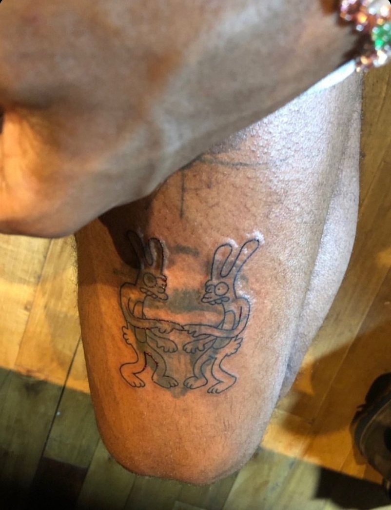 Frank shares new Matt Groening-inspired tattoo — blonded.blog