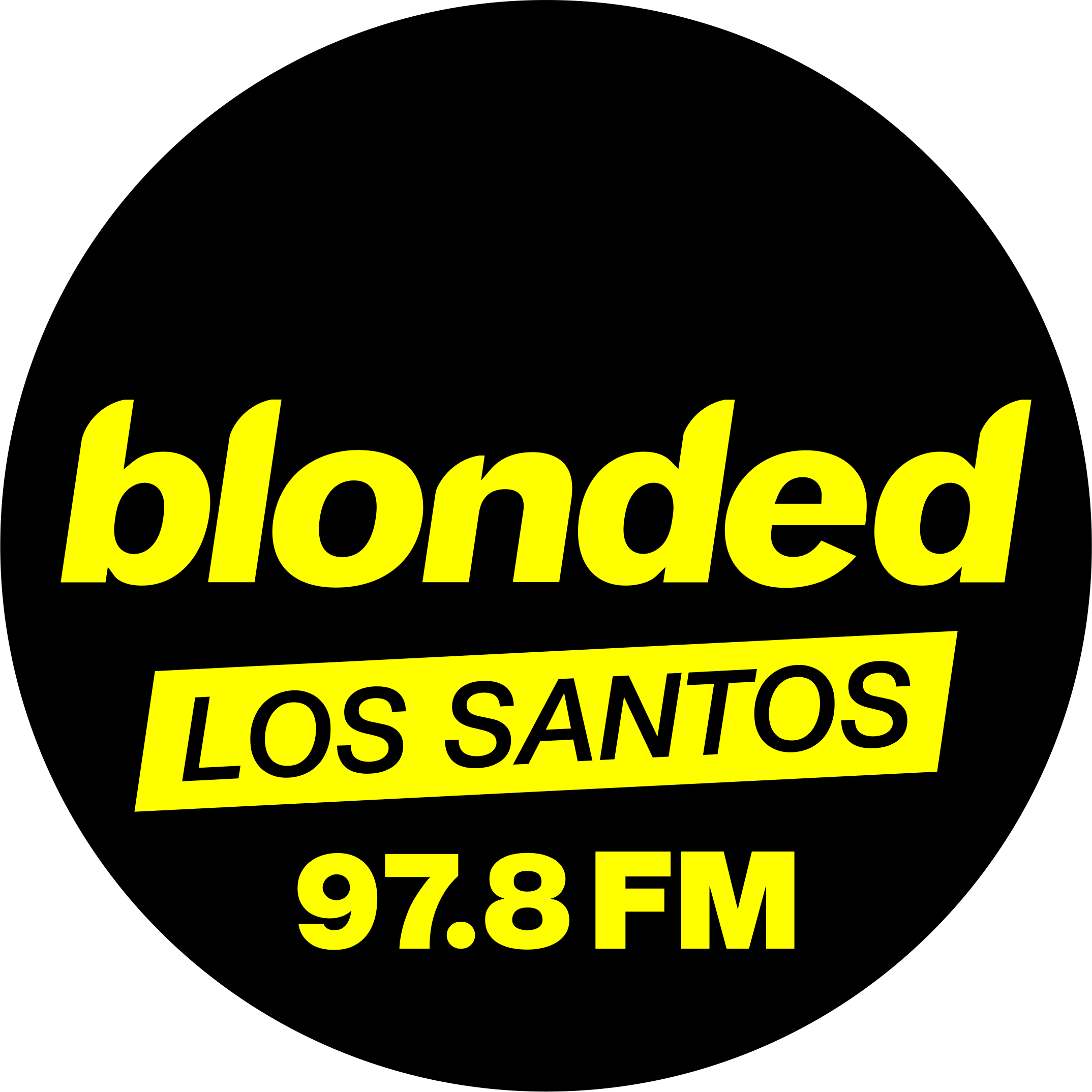 blonded Los Santos 97.8 FM GTA V Logo, transparent.png