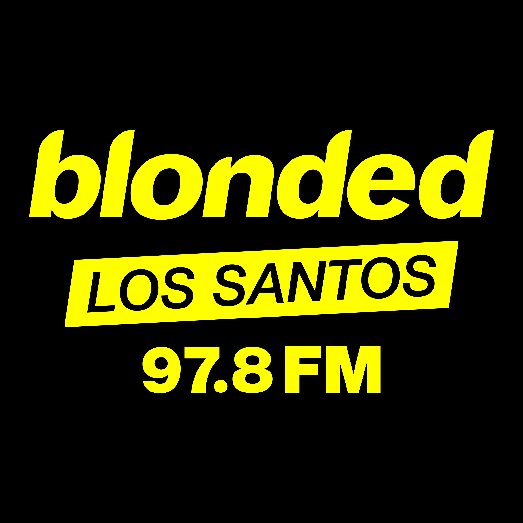 blonded Los Santos 97.8 FM GTA V Logo, centered.png