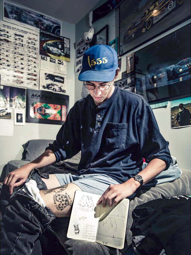 Federico Aliprandi interviews racecar driver Evan Clark in Frank Ocean’s zine
