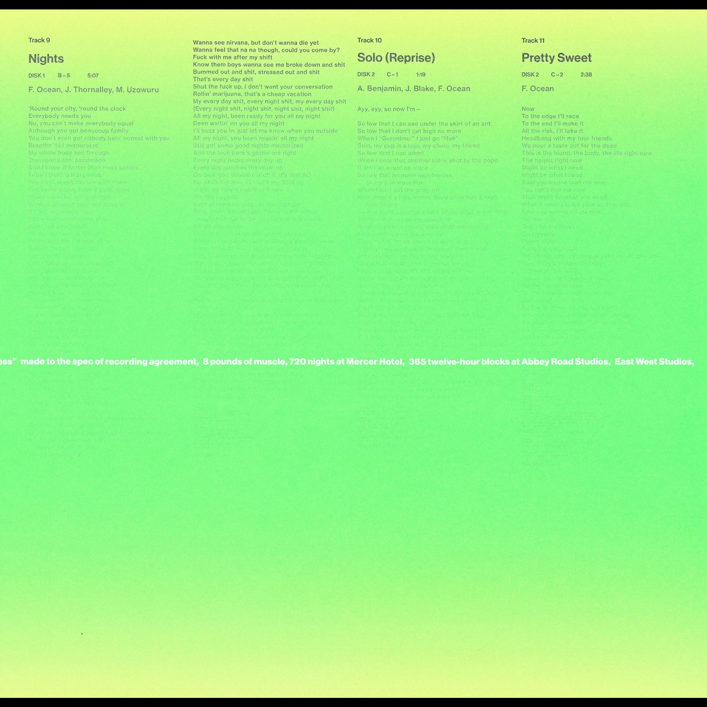 Blonde 6 - '22 LP Version - 0 - Scans - 6 - 'Cost of Master Recordings' Sheet - 1 - Page 3 scale down contrast 95q.jpg