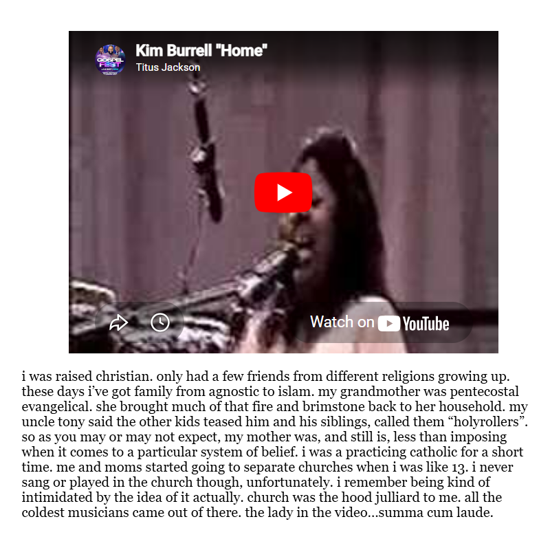 Frank Ocean reviews Kim Burrell’s “Home”