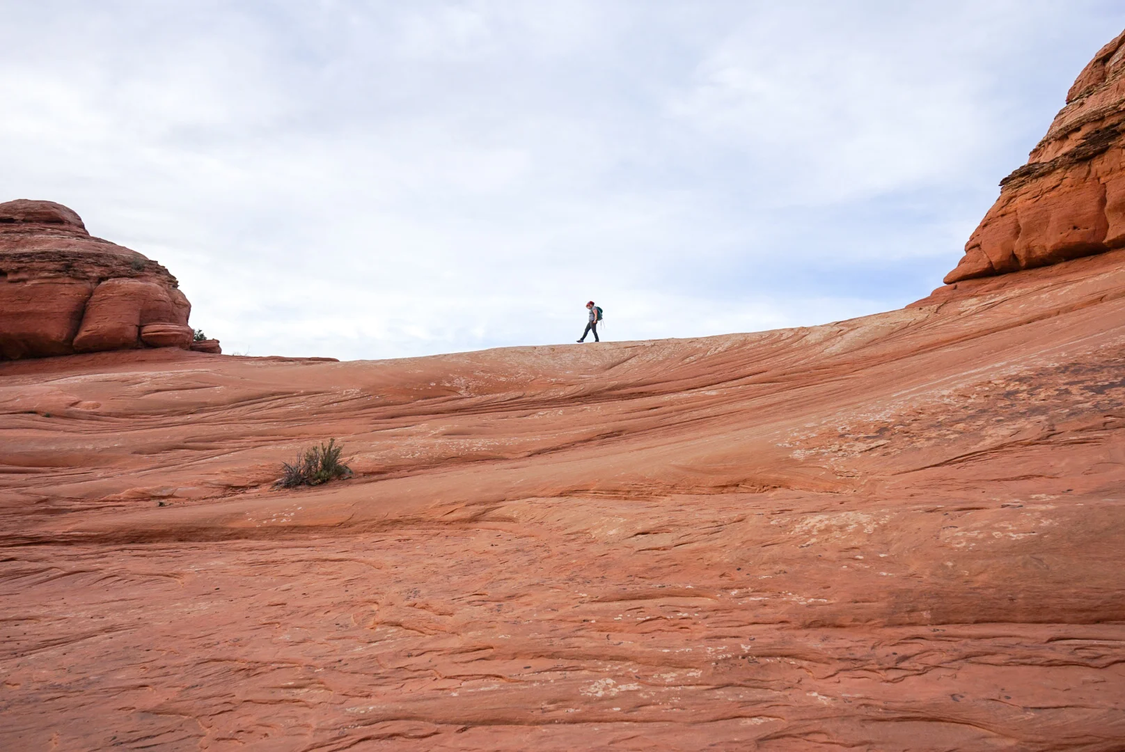 On the way to Delicate Arch