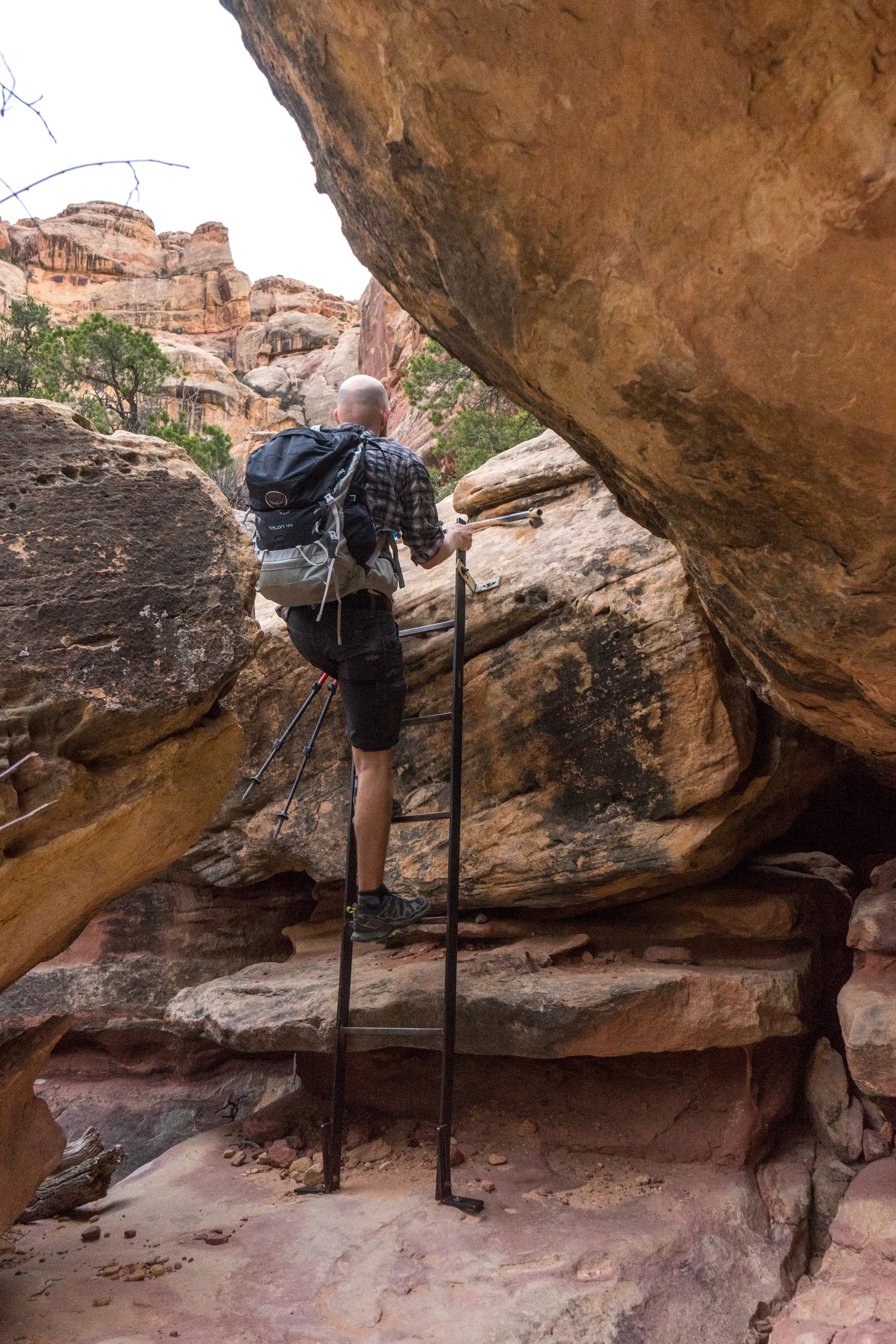 Neat ladder deep in the desert 