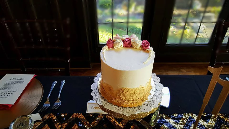 Butter Cream Flowers Wedding Cake