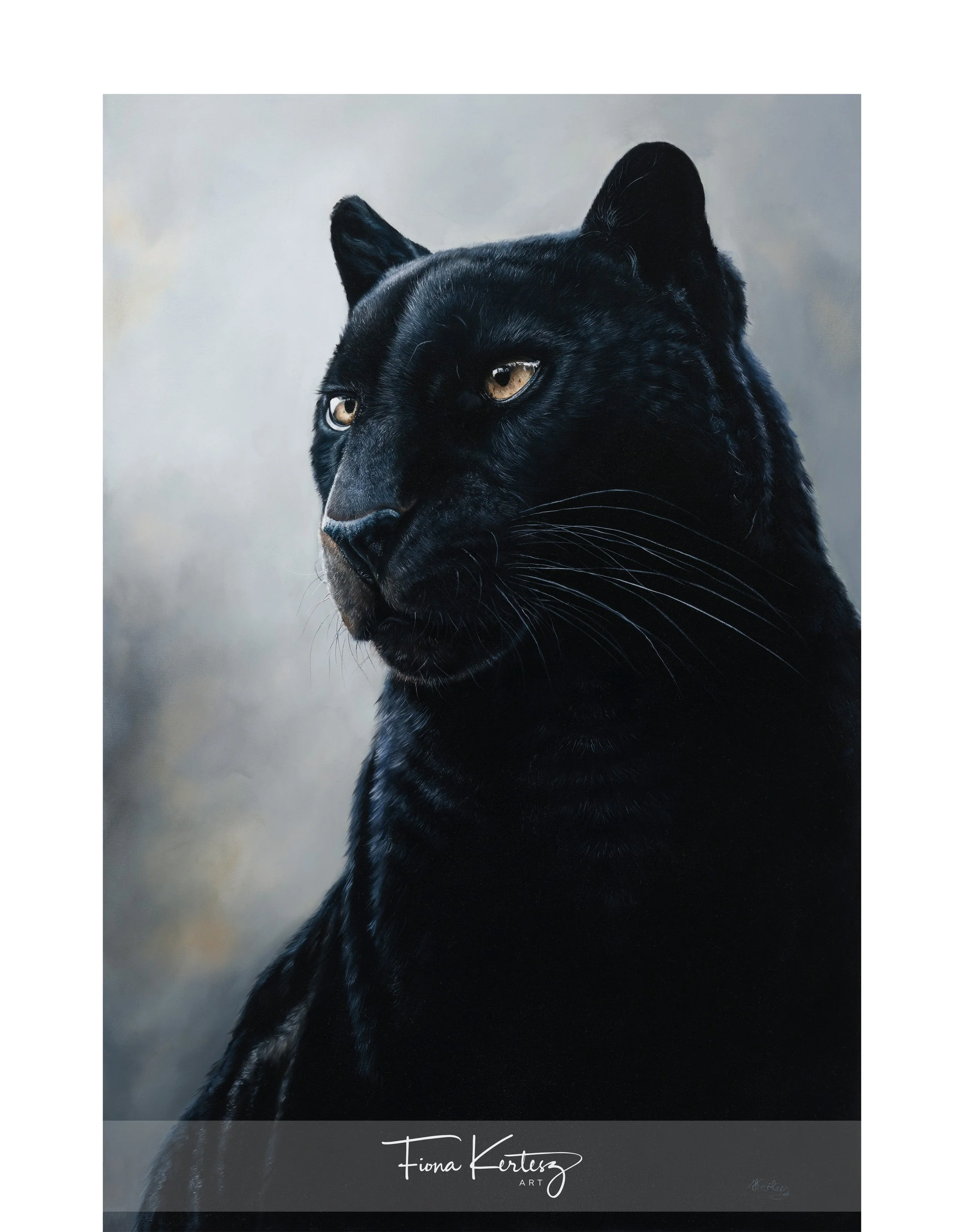 Midnight Sentintel_Black Panther_Fiona_Kertesz Art_wildlife_Oil painting large watermark.jpg