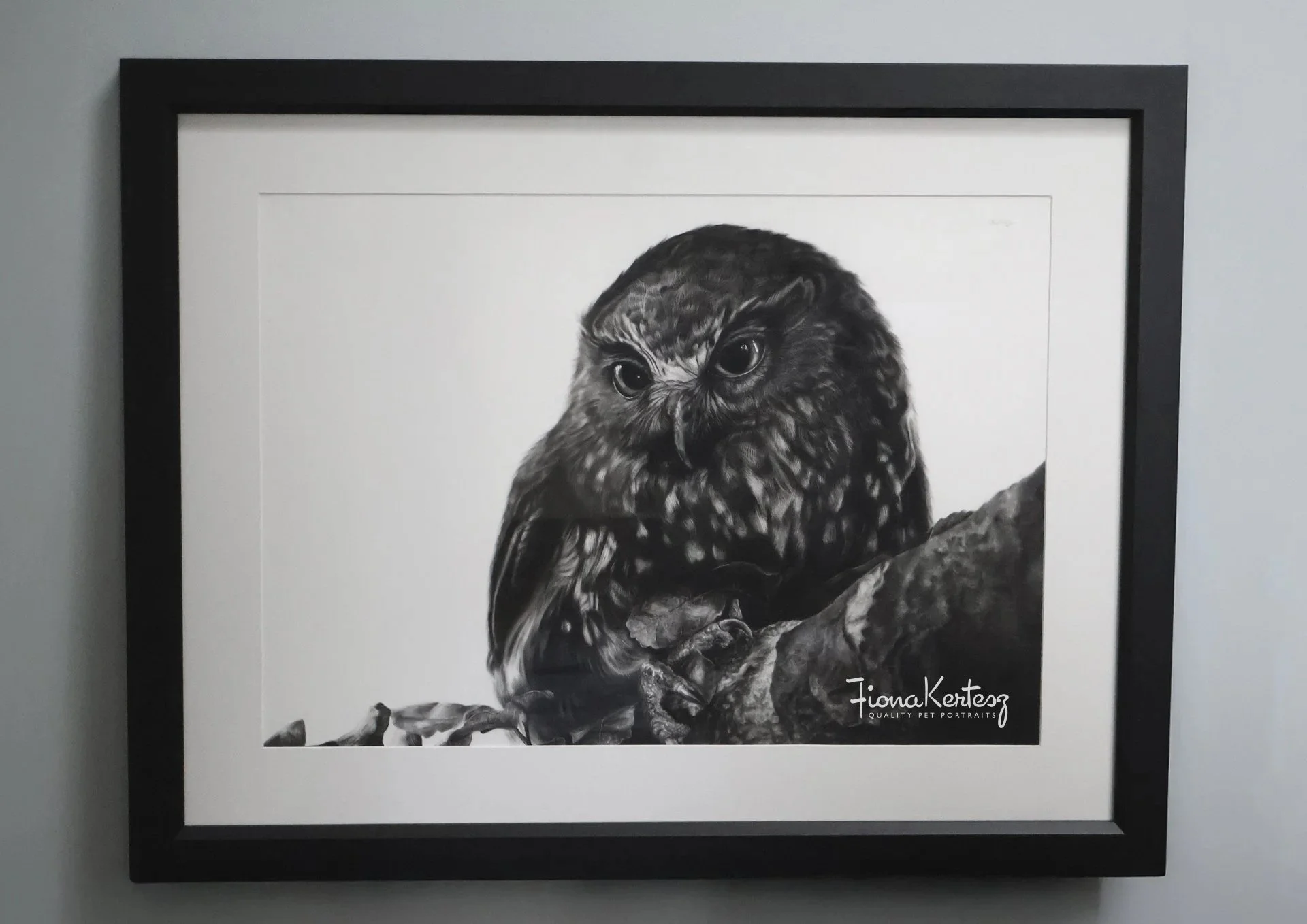ruru%2Bmorepork%2Bcharcoal%2Bdrawing%2Bartwork%2BFiona%2BKertesz%2BArtist%2BPet%2BPortraits_framed.jpg.jpg