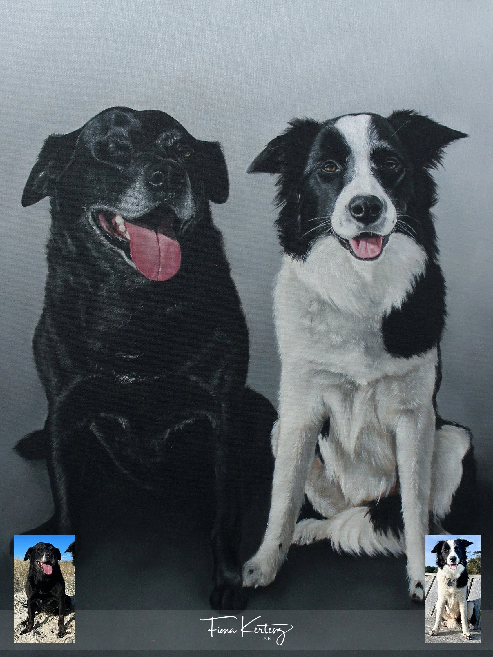 Bronte & Indie, 24 x 20"