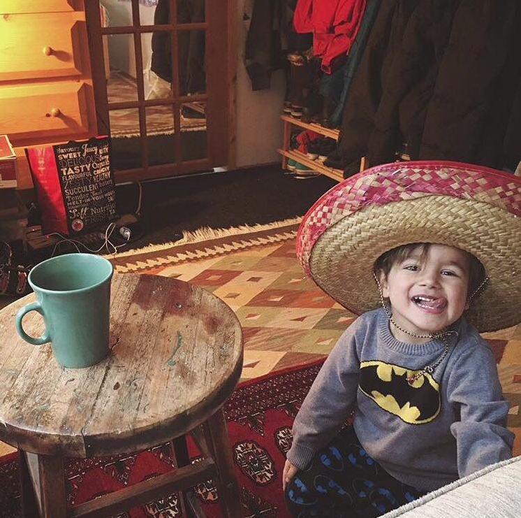 Little Beau enjoying the Whistler digs...