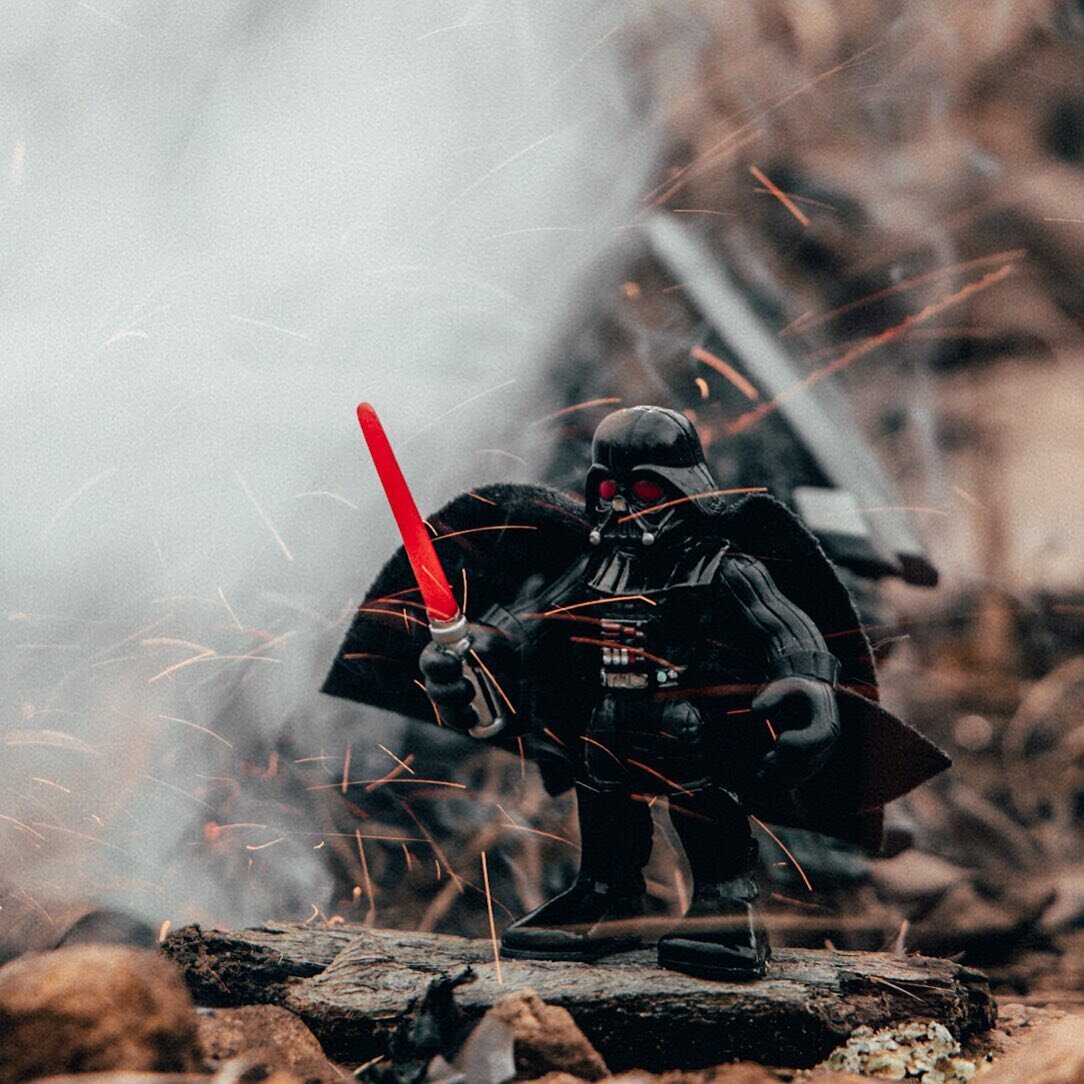 Did you see the latest #youtube video? Atlas and I took his #starwars #imaginex toys out for a shoot. He will be selling prints of his shoot soon btw :) #darthvadar #theforceisstrongwiththisone