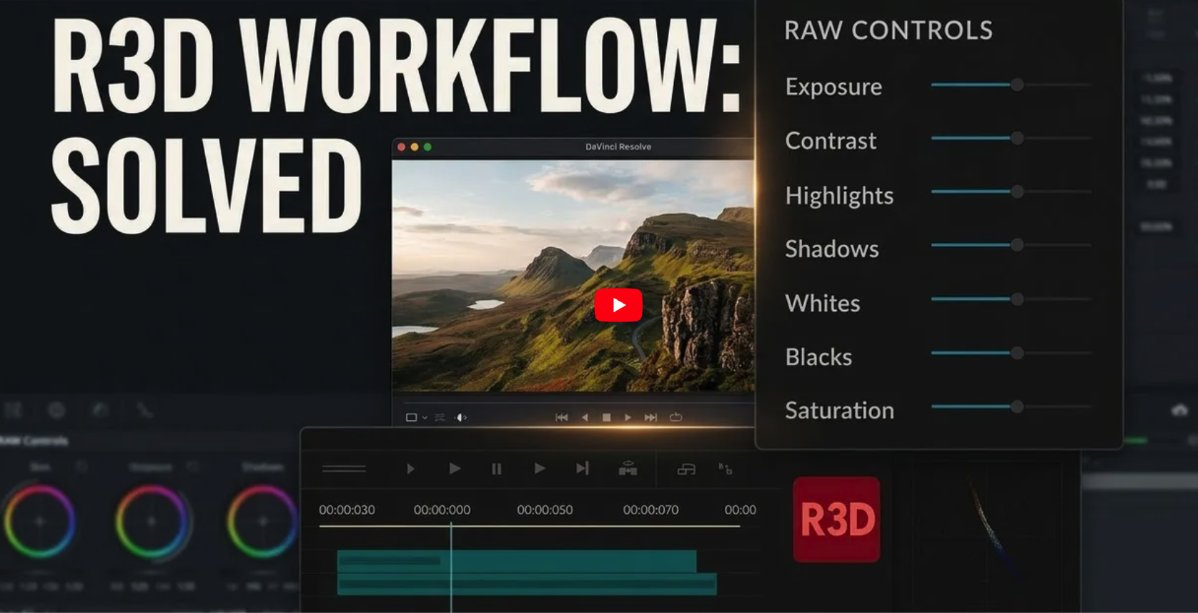 NIKON R3D workflow: