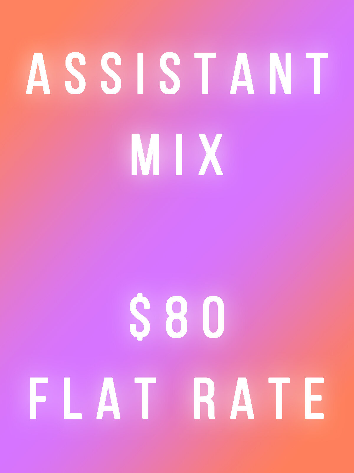 Assistant Mix/Master