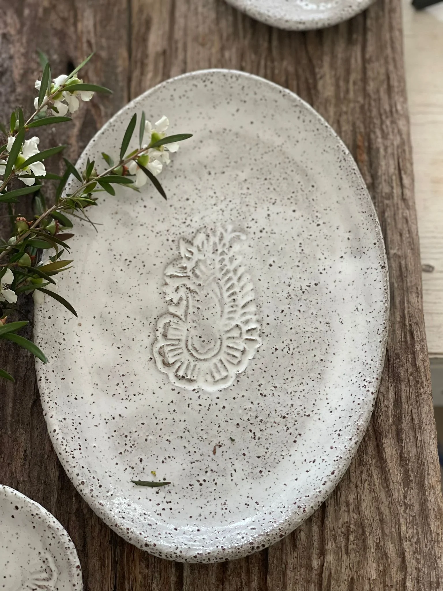 Paisley Oval Side Plates