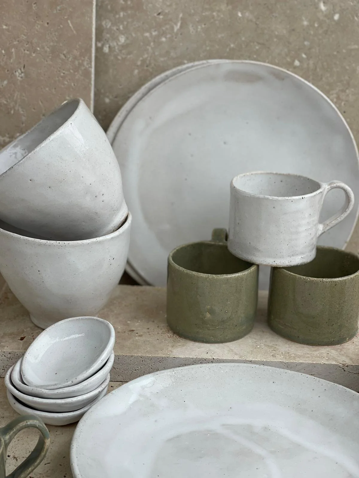 Olive Green Wide Mug