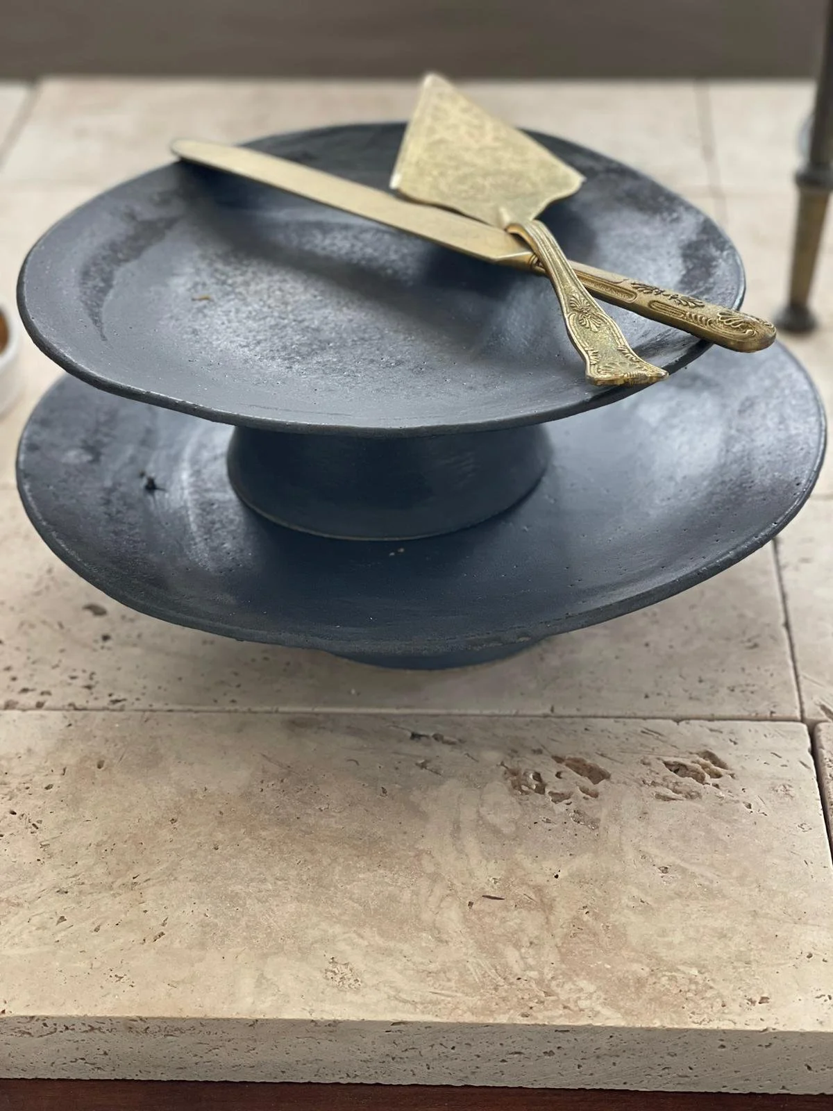 Charcoal Large Cake Stand