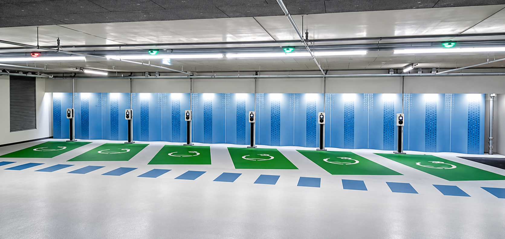 Modern Indoor EV Charging Garage.png