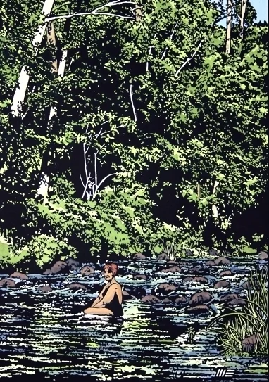 Maureen in the Albert River
