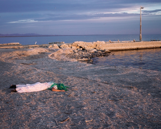 Mirabelle Jones in her photo essay Playing Dead. Photo courtesy of artist. 
