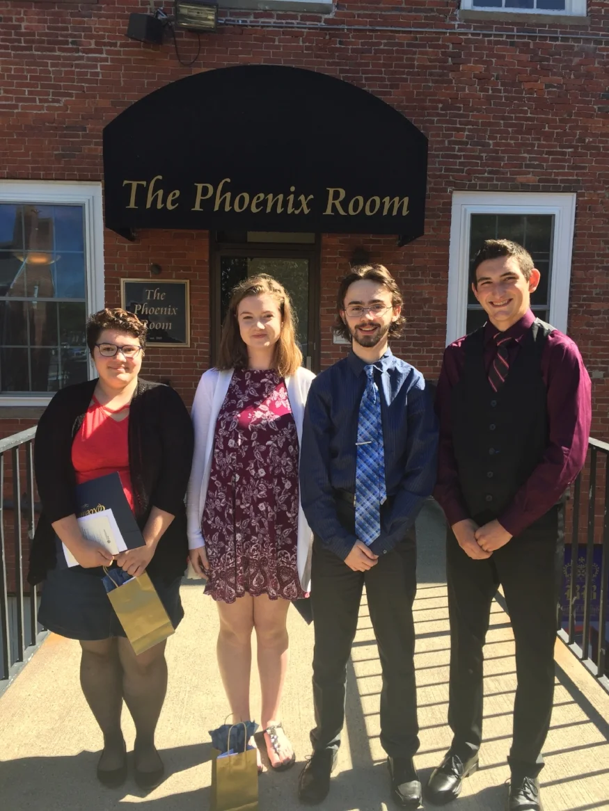 Taylor Ann Uccello, Design & Visual Communications; Allasandra Thompson, Health Occupations; Sean Bresnahan, Metal Fabrication and Jaryd Plante, Electrical Technology