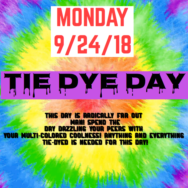 Wear your Tie Dye on Monday for Spirit Week kickoff! — Whittier Tech