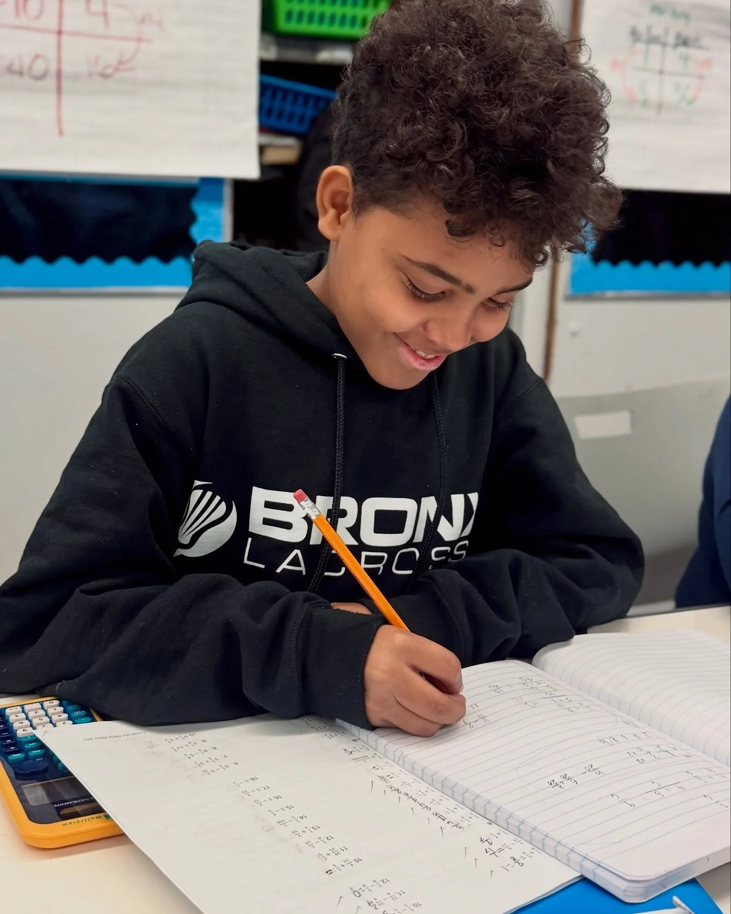 We love putting in the work.

Jasiel, 7th grade, has made HUGE strides in the classroom this year. 

He consistently stays for extra tutoring sessions, and always has a smile on his face while putting pencil to paper.

He also has developed his skill