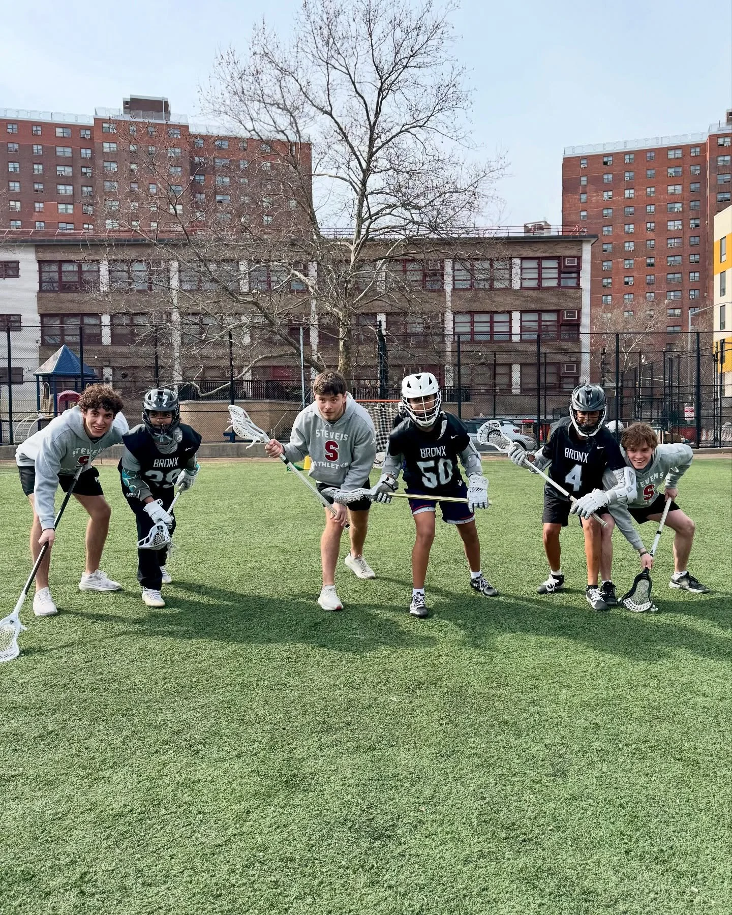 @stevensmenslax brought the heat!

The energy was electric, the tempo was high, and the skill level spoke for itself.

We are so fortunate to have had these men come to the Bronx and work with our kids.

Days like these raise the standard. They plant