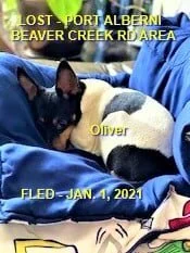 STILL MISSING - PORT ALBERNI BC - JAN 1, 2021