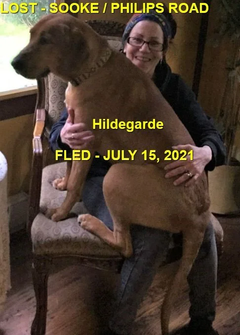 HAPPY ENDINGS - SOOKE BC - HILDEGARDE - JULY 15 , 2021