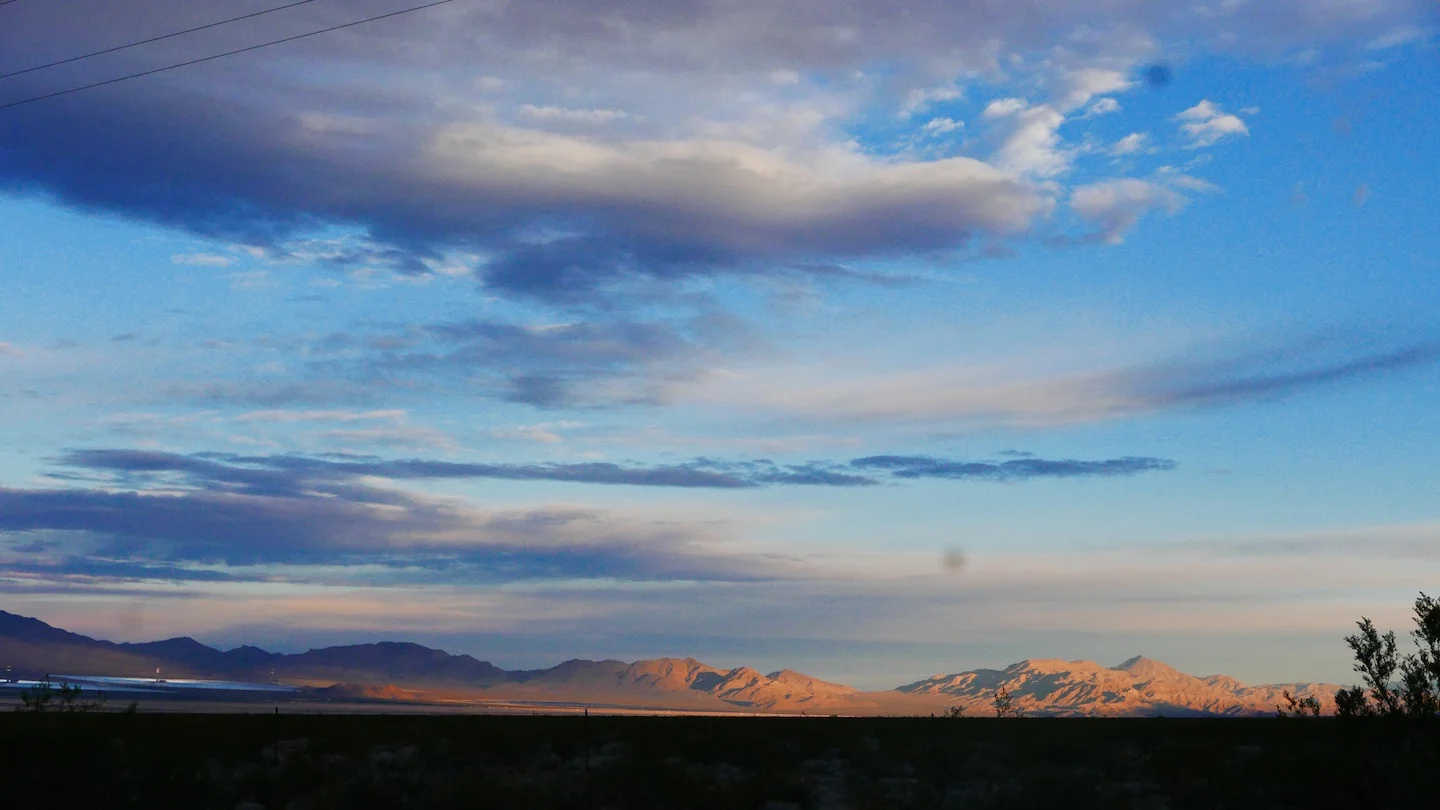 Sunrise in the Mojave Desert