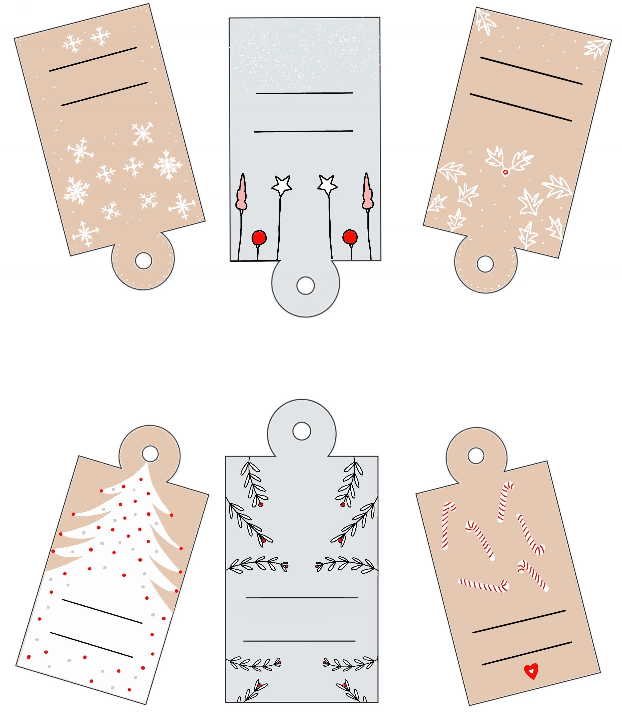 Free Christmas Gift Tags - Printable Download