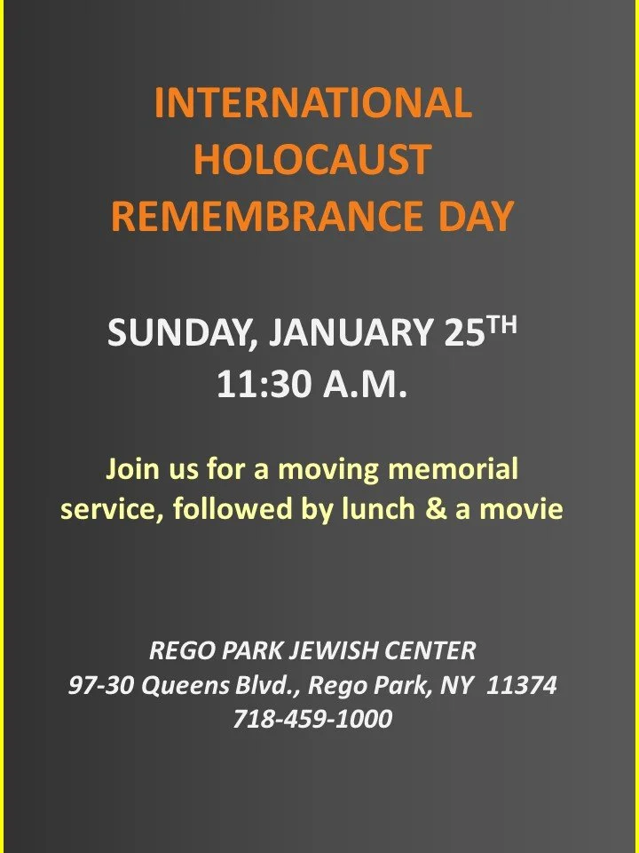 INTERNATIONAL HOLOCAUST REMEMBRANCE DAY