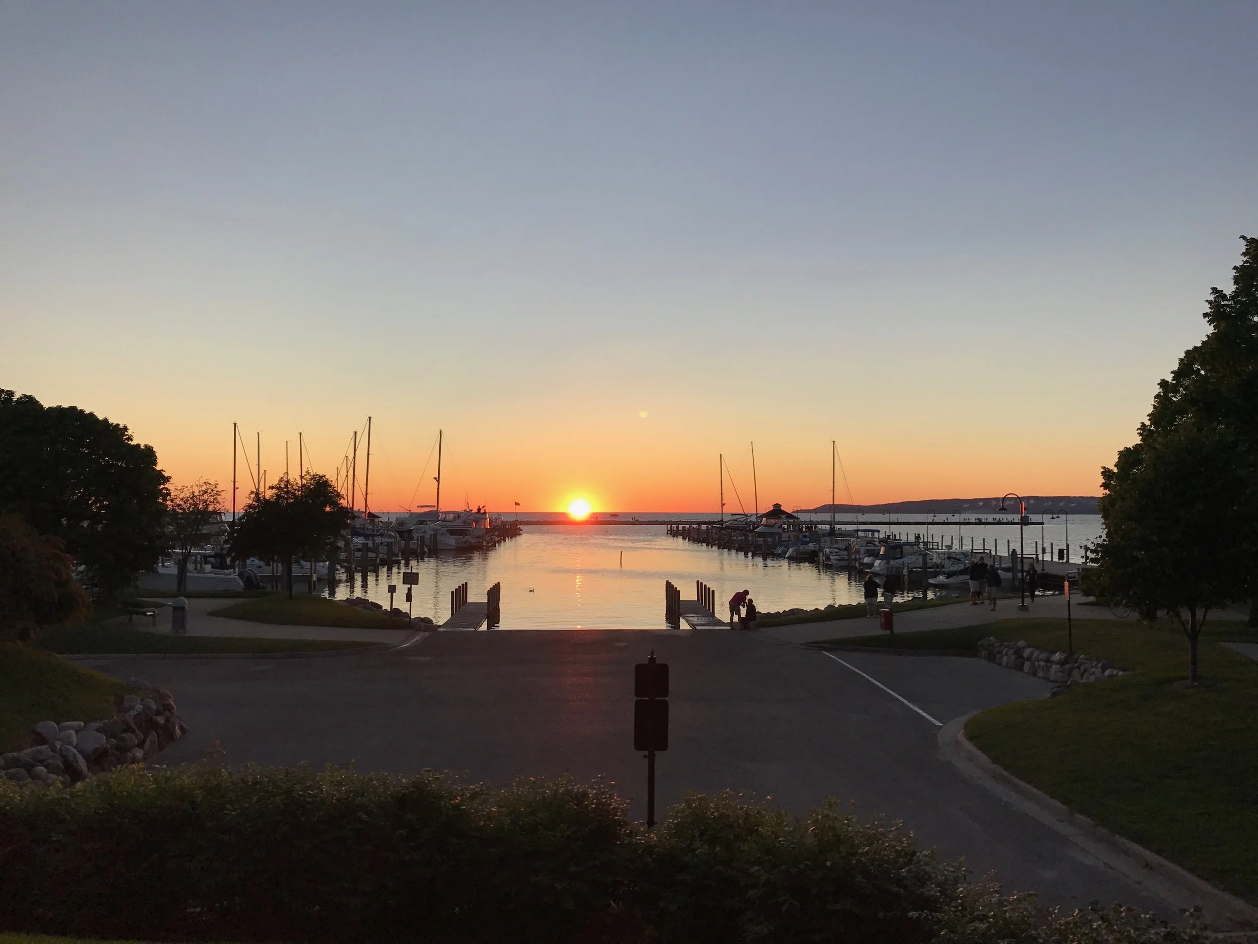 sunset travel northern Michigan adventure