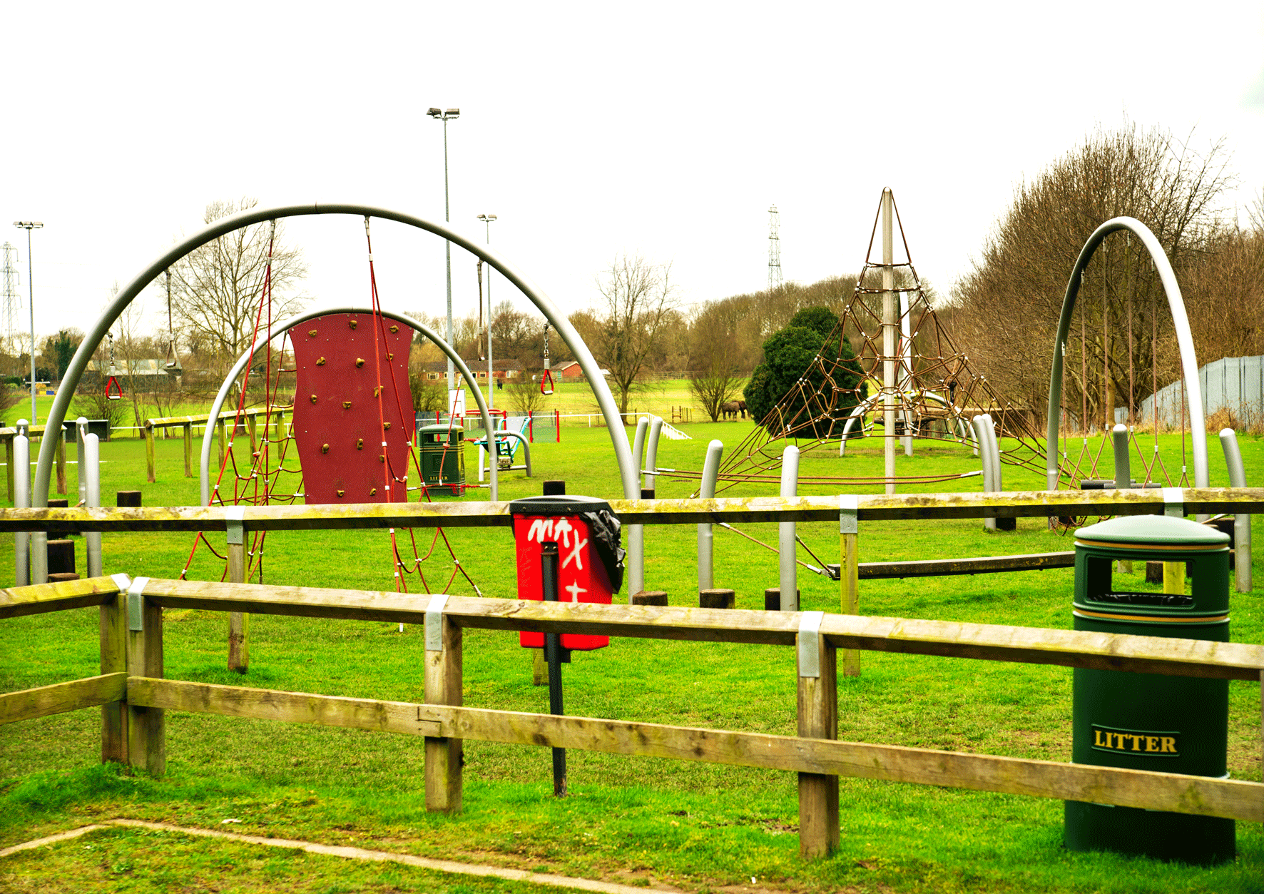 Playground with Climbing Wall and Ponies, Wharfe Road, Radcliffe on Trent