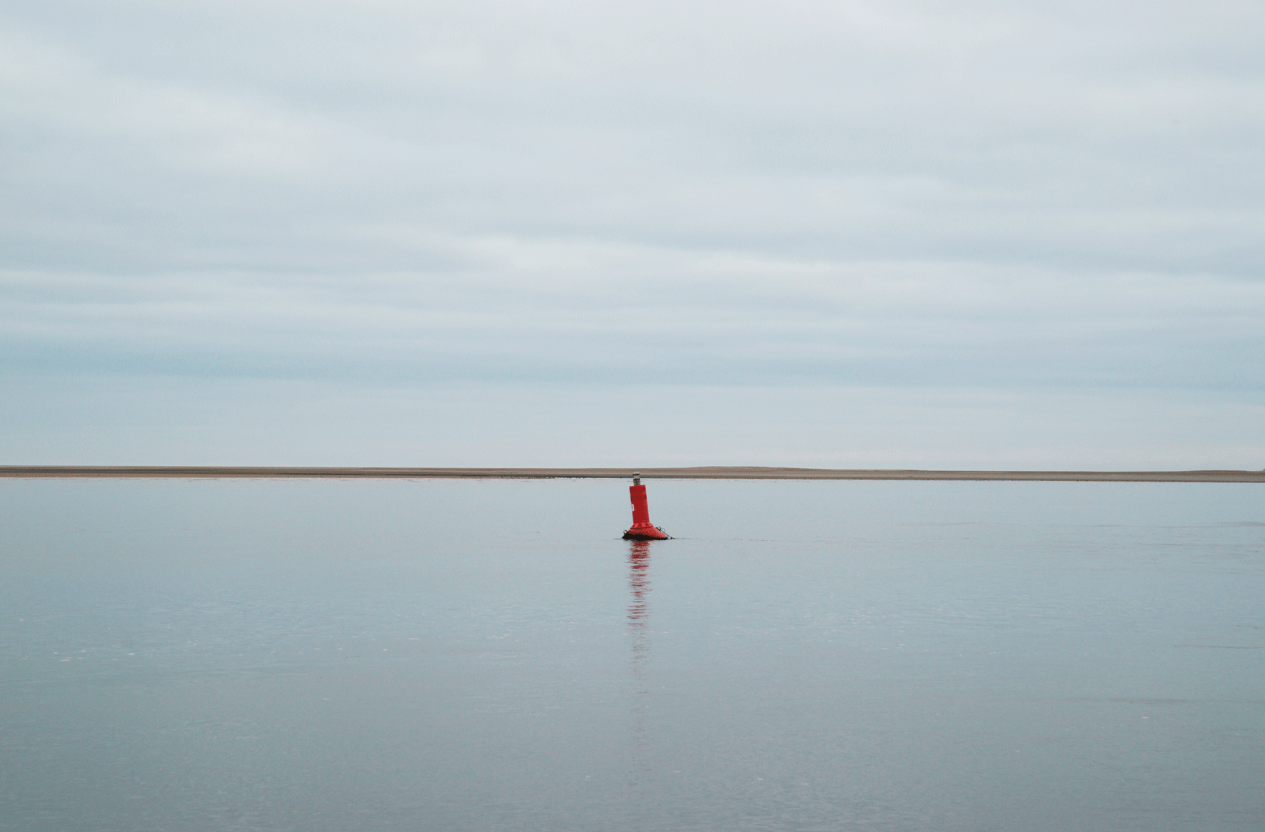 Red Buoy in Channel (Phamacie, After Duchamp)