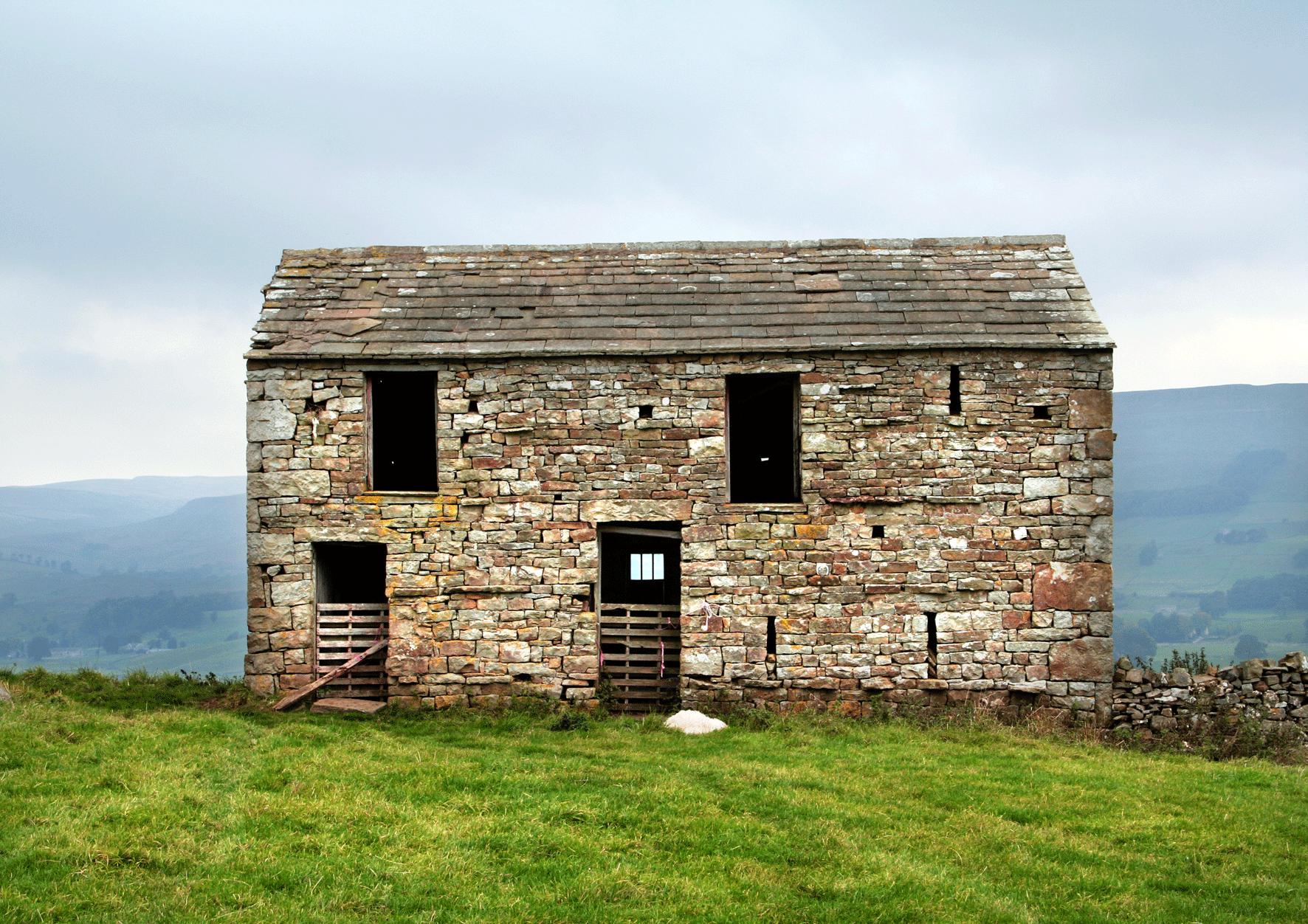 Stone Barn and Dead Sheep
