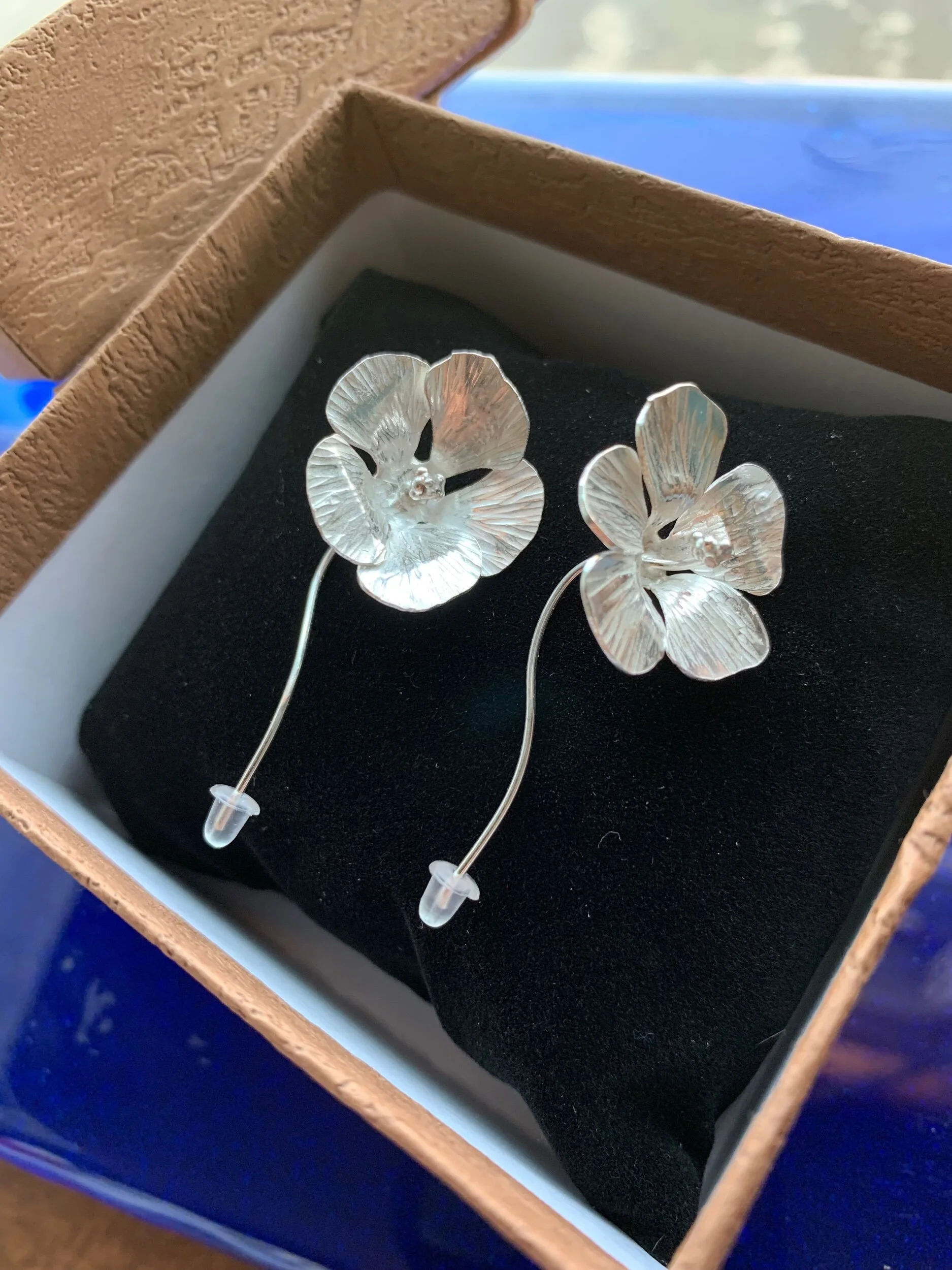 Hibiscus Flower Earrings 
