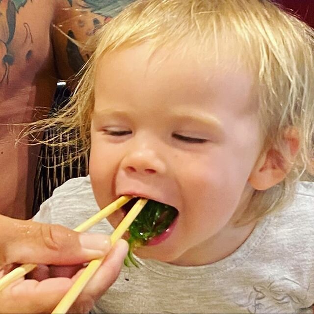 A two-year old who eats #seaweed salad. 🤷&zwj;♀️