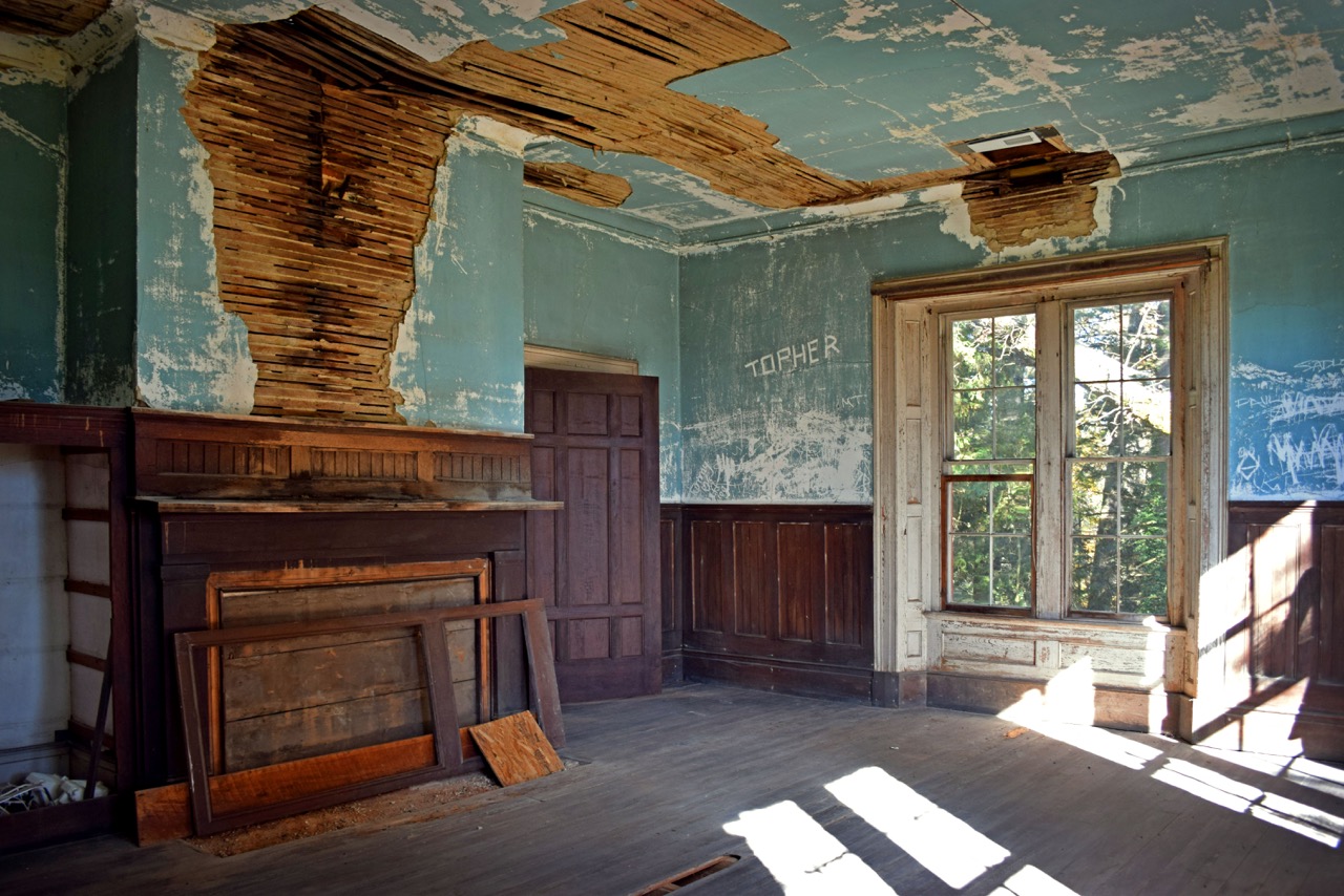 19th century house interior, Henderson County, NC
