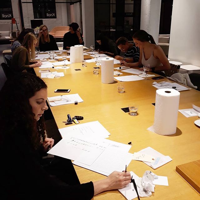 Another year working with the Upstart program at Knoll! Had an awesome night converting calligraphy nerds!