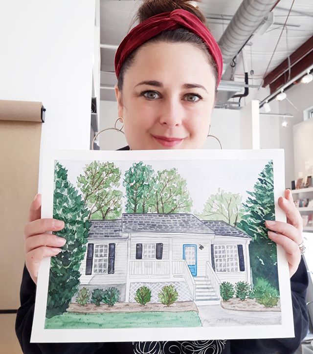 Finished (just about)!
.
.
.
.
.
#watercolor #homesweethome #homedecor #homeportraits