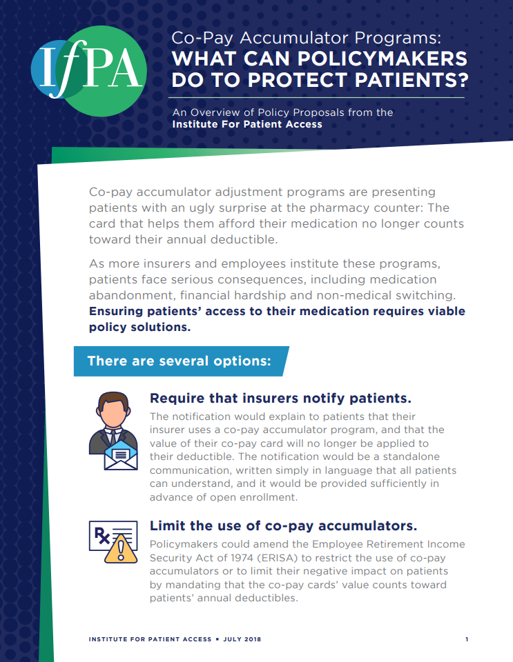 Co-Pay Accumulator Programs: What Can Policymakers do to Protect Patients? 