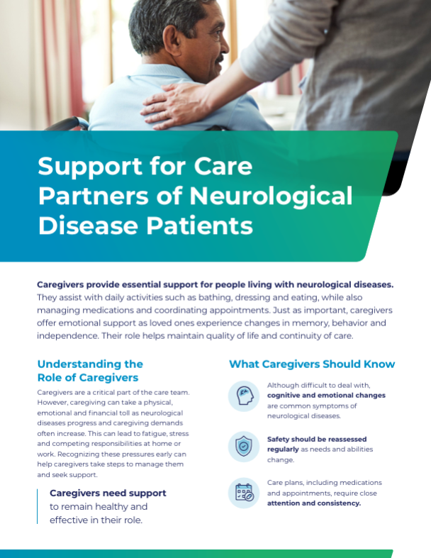 Support for Care Partners of Neurological Disease Patients