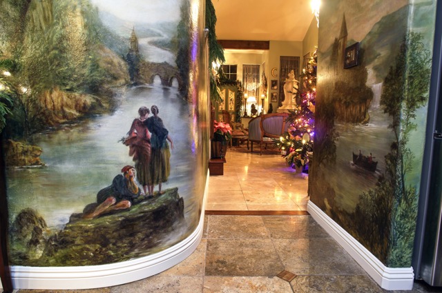 Hallway mural sets the tone for any entrance