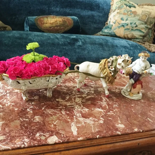 Child & Steer Vase Holiday Design by Jennifer Chapman